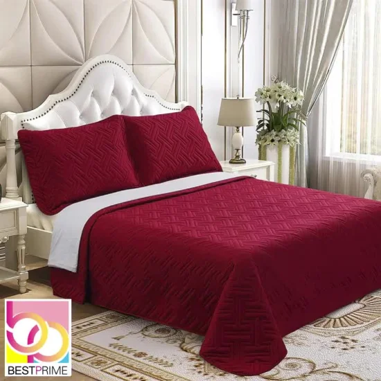 Ensemble de literie, couvre-lit de couleur unie, couvre-lit décoratif, couette avec coussin et taie d'oreiller