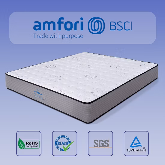 Meubles de maison Vente chaude Matelas roulé à ressorts ensachés avec un dessus serré Matelas Queen Size Betsy bien dormir Plein pouces Matelas de gros Matelas d'hôtel