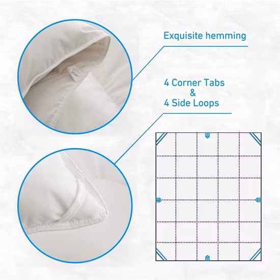 Accueil Hôtel Couette imprimée en plumes de canard Couette en duvet de canard